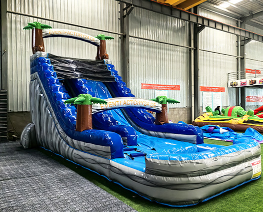 Marble Pattern Inflatable Water Slide