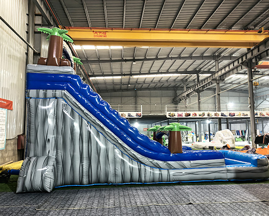 Marble Pattern Inflatable Water Slide
