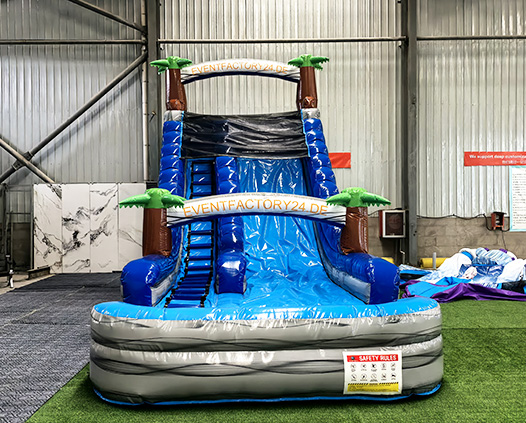Marble Pattern Inflatable Water Slide