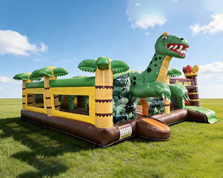Dinosaur World IP Inflatable Trampoline