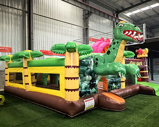 Dinosaur World IP Inflatable Trampoline