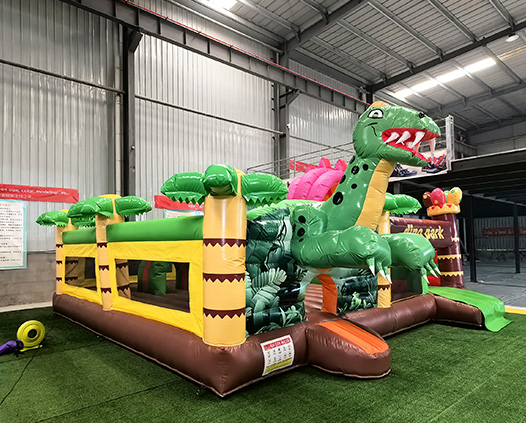 Dinosaur World IP Inflatable Trampoline