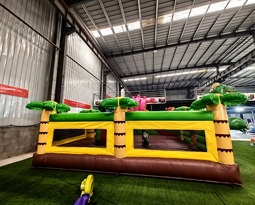 Dinosaur World IP Inflatable Trampoline