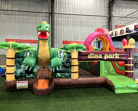 Dinosaur World IP Inflatable Trampoline
