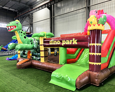 Dinosaur World IP Inflatable Trampoline
