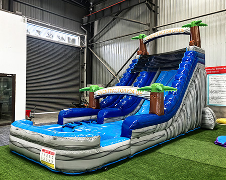 Marble Pattern Inflatable Water Slide