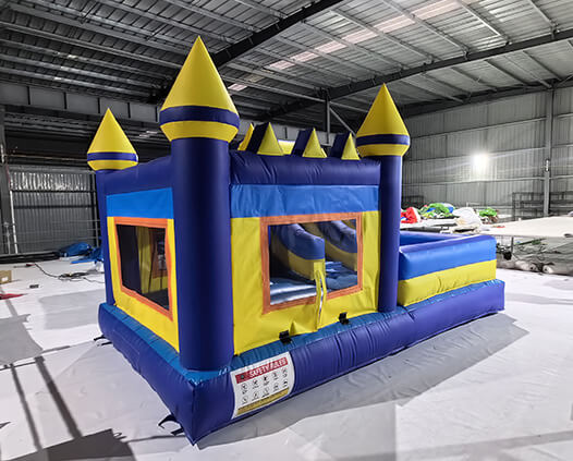 Yellow & Blue Combo Inflatable Water Slide Bounce House