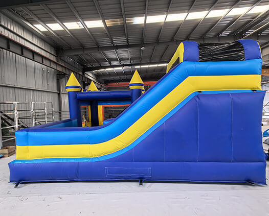 Yellow & Blue Combo Inflatable Water Slide Bounce House
