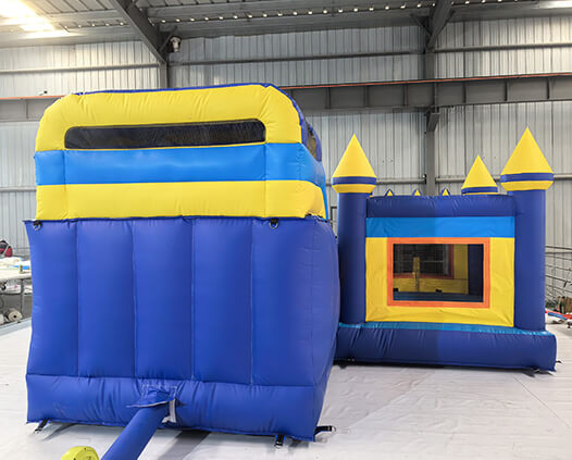Yellow & Blue Combo Inflatable Water Slide Bounce House