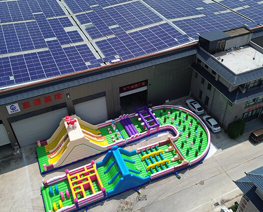 15×30m Inflatable Land Obstacle Course