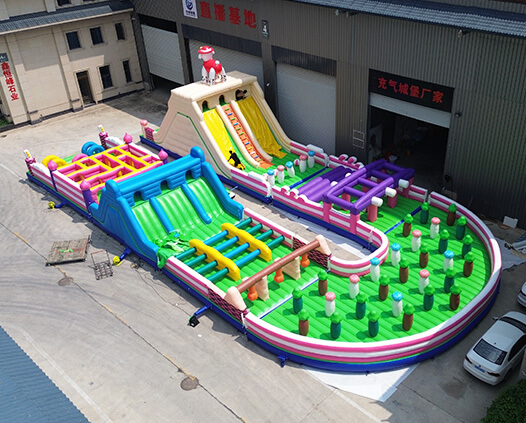 15×30m Inflatable Land Obstacle Course