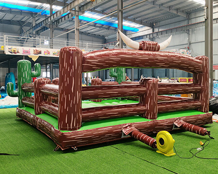 5×5m Cactus Themed Inflatable Mechanical Bull Mat
