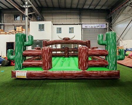 5×5m Cactus Themed Inflatable Mechanical Bull Mat