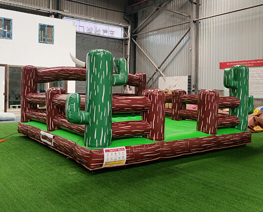 5×5m Cactus Themed Inflatable Mechanical Bull Mat