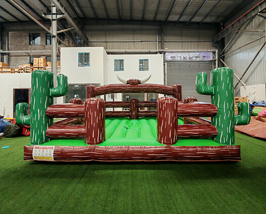 5×5m Cactus Themed Inflatable Mechanical Bull Mat