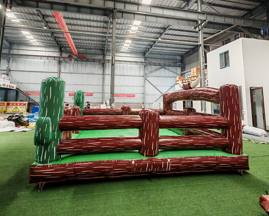 5×5m Cactus Themed Inflatable Mechanical Bull Mat