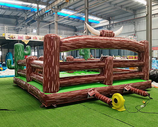 5×5m Cactus Themed Inflatable Mechanical Bull Mat