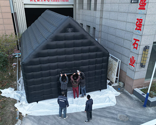 Solid Black Inflatable Tent