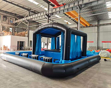 Inflatable Water Bar Sofa With Pull Curtain