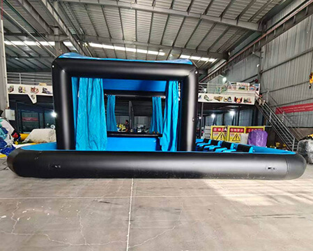 Inflatable Water Bar Sofa With Pull Curtain