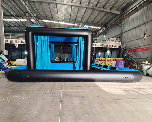 Inflatable Water Bar Sofa With Pull Curtain