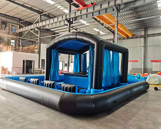 Inflatable Water Bar Sofa With Pull Curtain